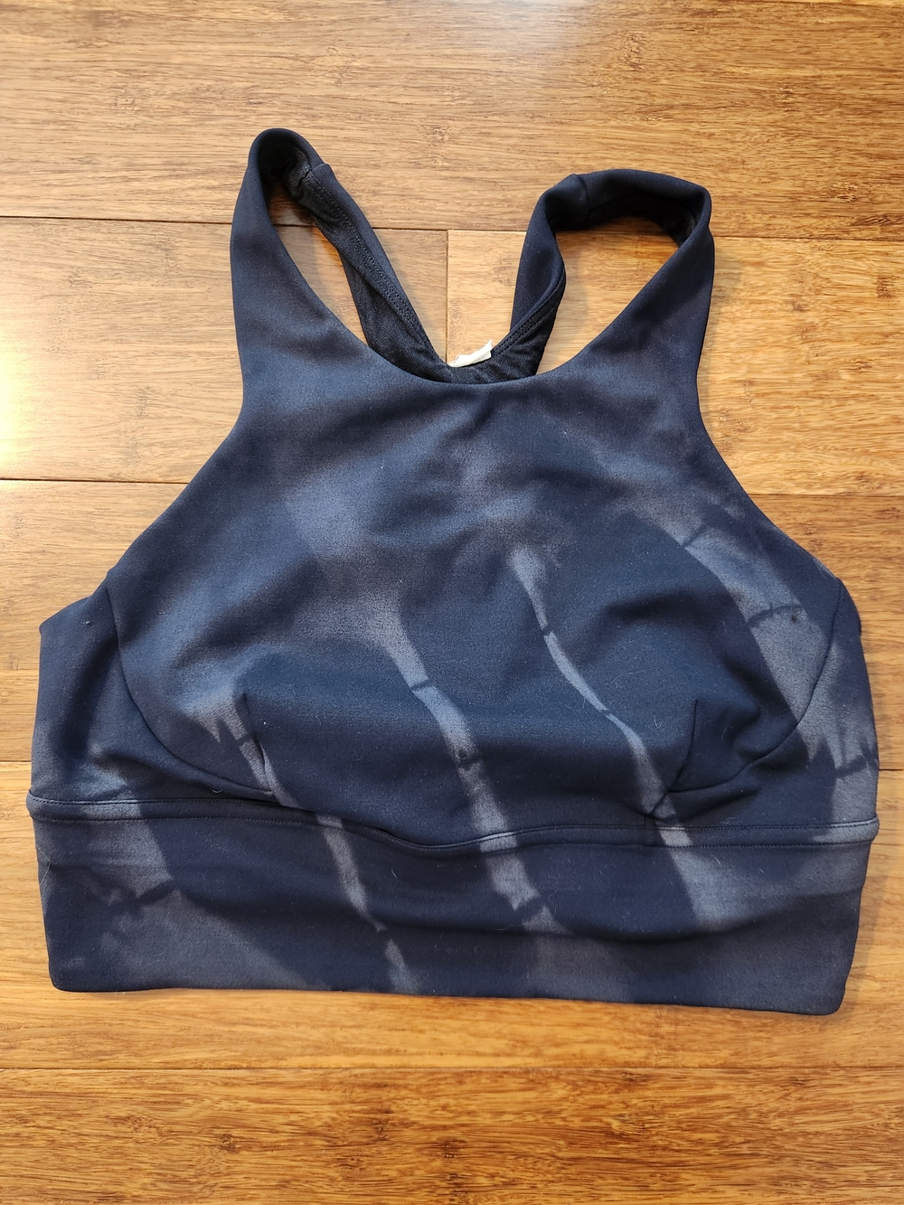 lululemon athletica Women's Wunder Train Navy Longline High-Neck Sports Bra, 6